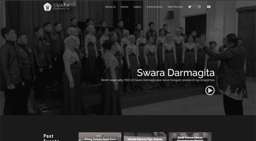 Swara Darmagita Choir website